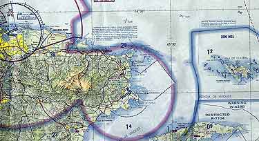 PR to Culebra flying chart