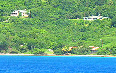 beach house
                  seen from sea