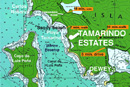 Tamarindo, Flamenco area location map